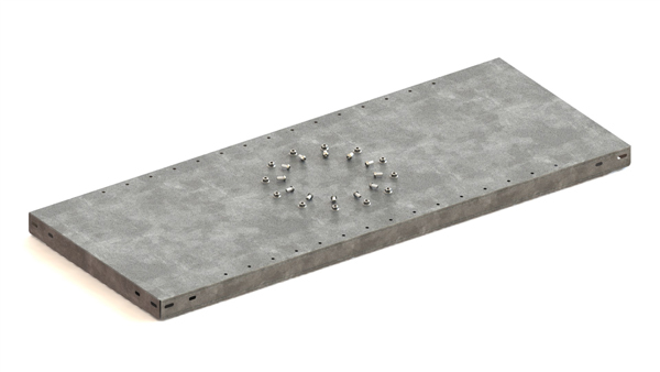 META Fachboden FIX für Schraubregal Standard Bauart, Breite x Tiefe 1000 x 400 mm Standard 1 ZOOM