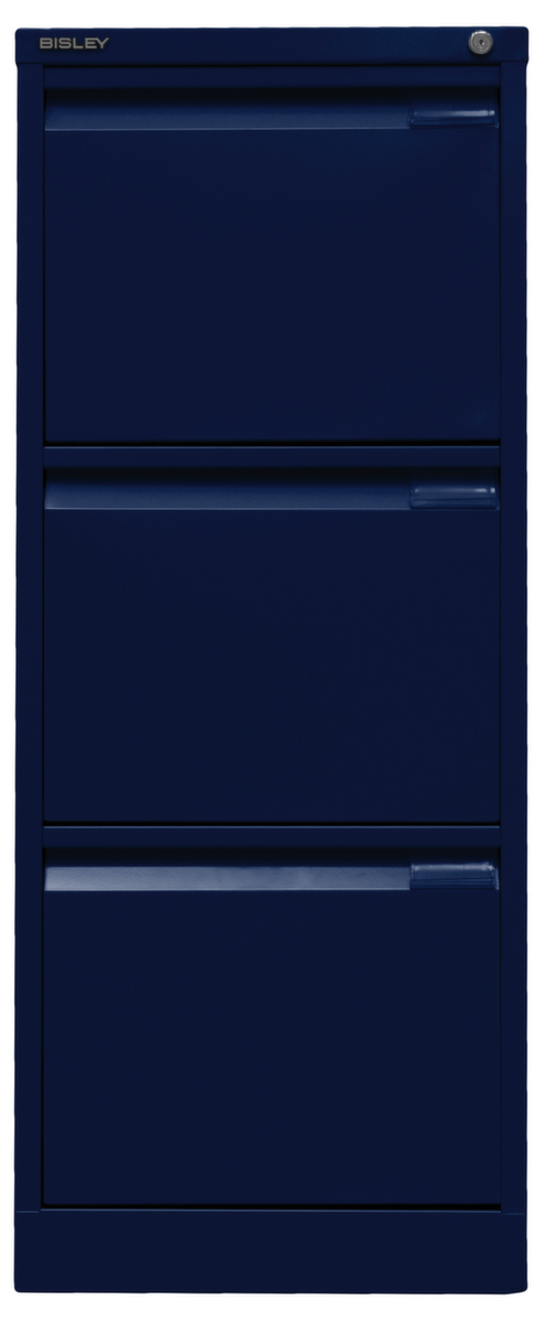 Bisley Hängeregistraturschrank, 3 Auszüge, oxfordblau/oxfordblau Standard 2 ZOOM