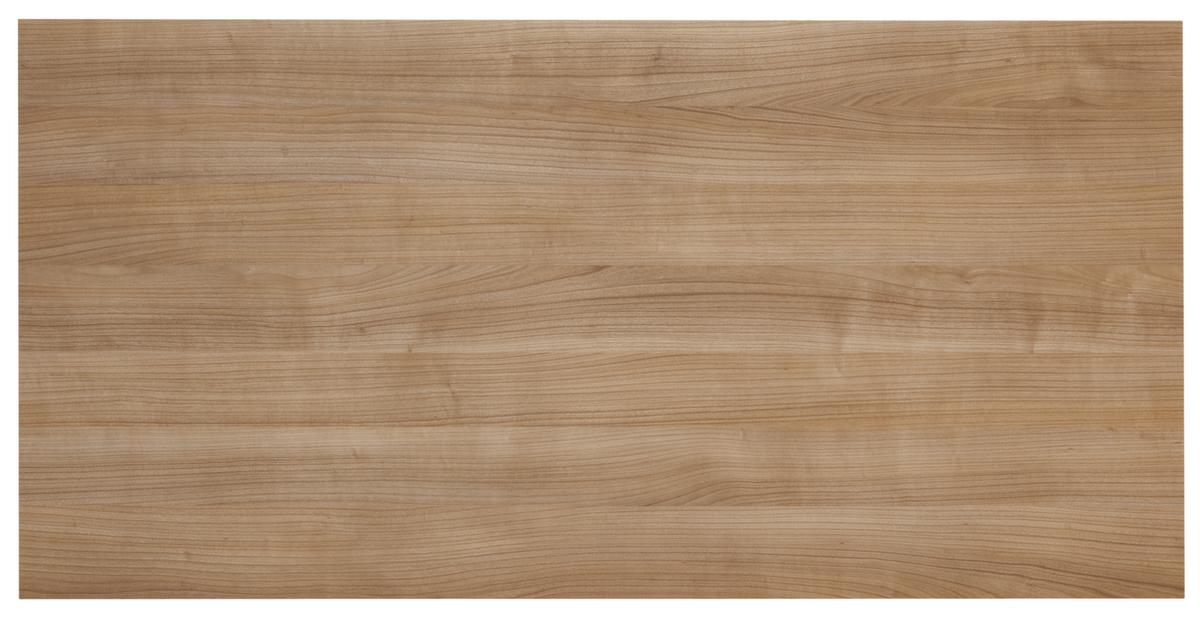 Schreibtisch Terra Nova mit C-Fußgestell, Breite x Tiefe 800 x 800 mm, Platte Nussbaum Detail 2 ZOOM