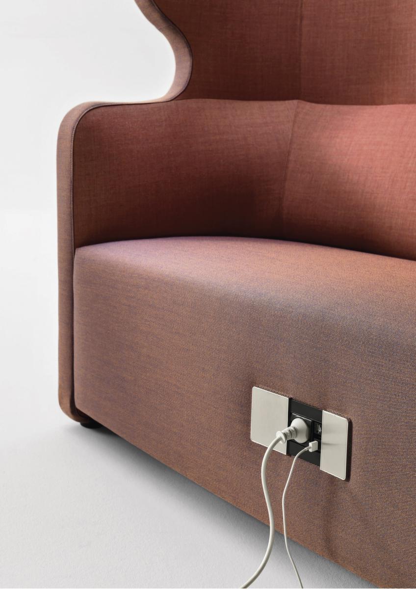 Bisley Sessel/Sofa Vivo mit Seitentaschen Detail 2 ZOOM