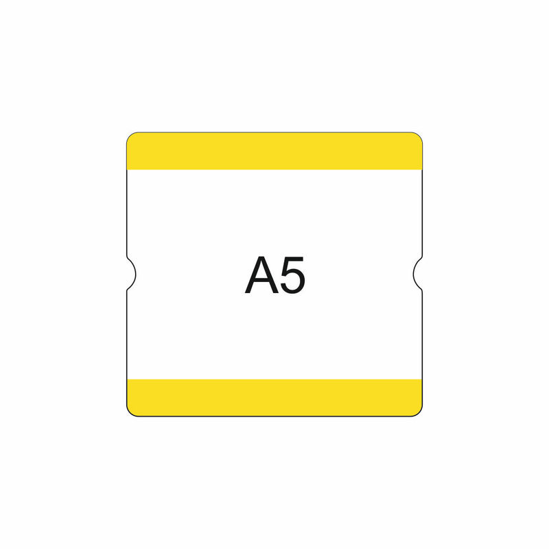 EICHNER Selbstklebende Beschriftungstasche, gelb Standard 1 ZOOM