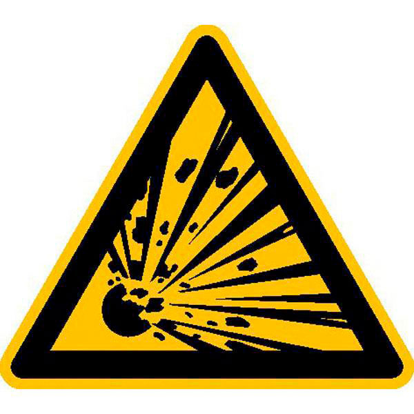 Warnschild SafetyMarking® vor explosiven Stoffen Standard 1 ZOOM