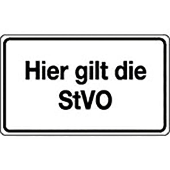Parkplatzschild SafetyMarking® "Hier gilt die StVO" Standard 1 ZOOM