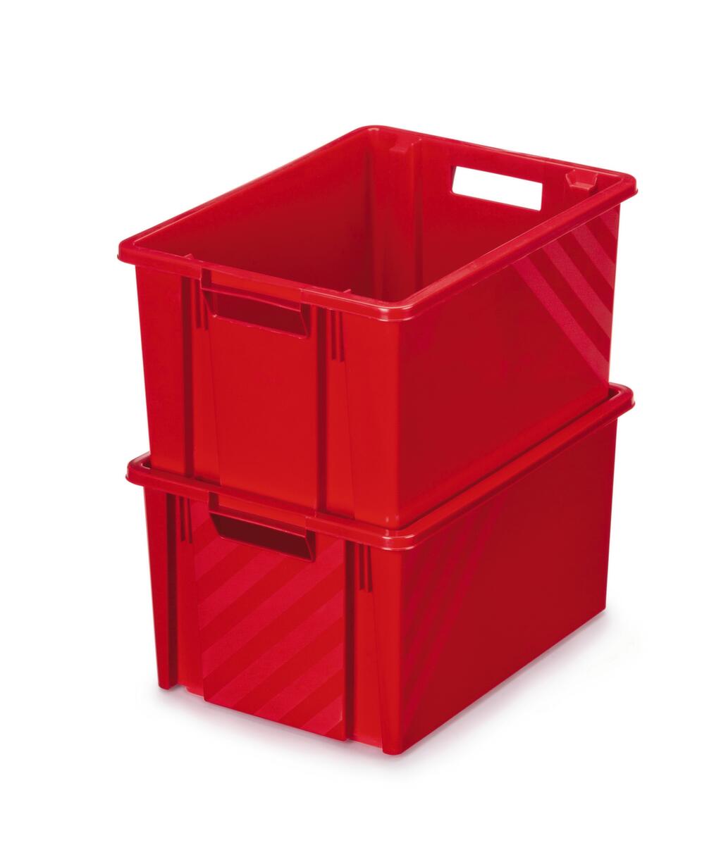 Drehstapelbehälter, rot, Inhalt 18 l Standard 1 ZOOM