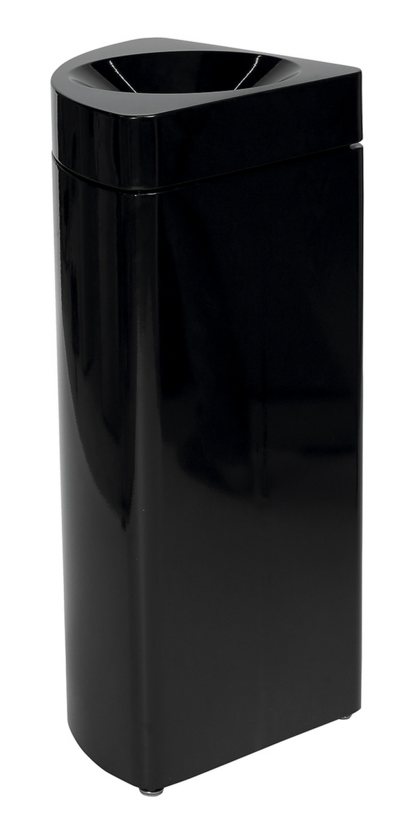 Selbstlöschender Wertstoffbehälter probbax®, 40 l, schwarz, Kopfteil schwarz Standard 1 ZOOM