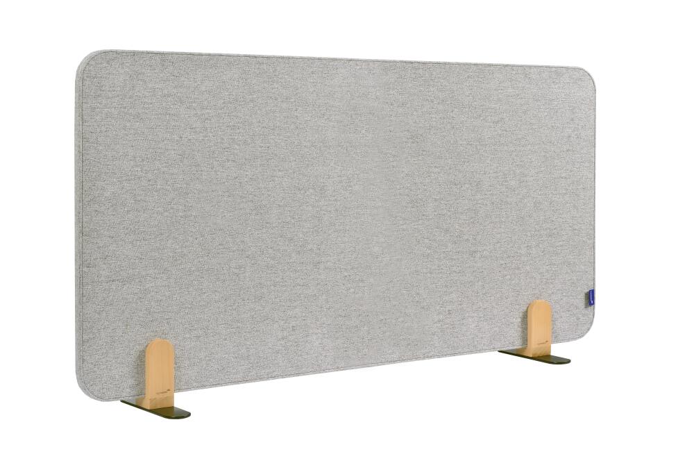 Legamaster Schallabsorbierende Tischtrennwand ELEMENTS, Höhe x Breite 600 x 1200 mm, Wand grau