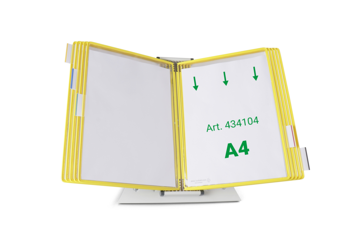 tarifold Tisch-Sichttafelsystem, mit 10 Sichttafeln in DIN A4 Standard 1 ZOOM