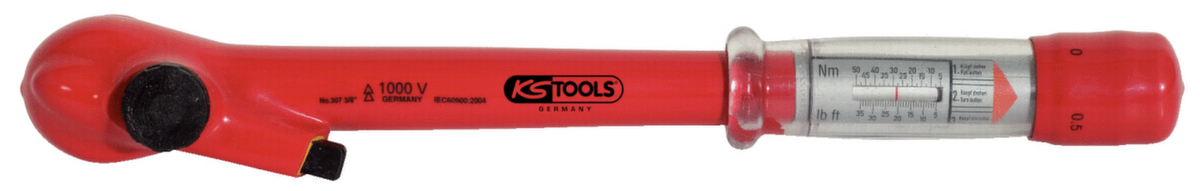 KS Tools 1/2" Drehmomentschlüssel mit Schutzisolierung und Umschalt-Ratschenkopf Standard 6 ZOOM