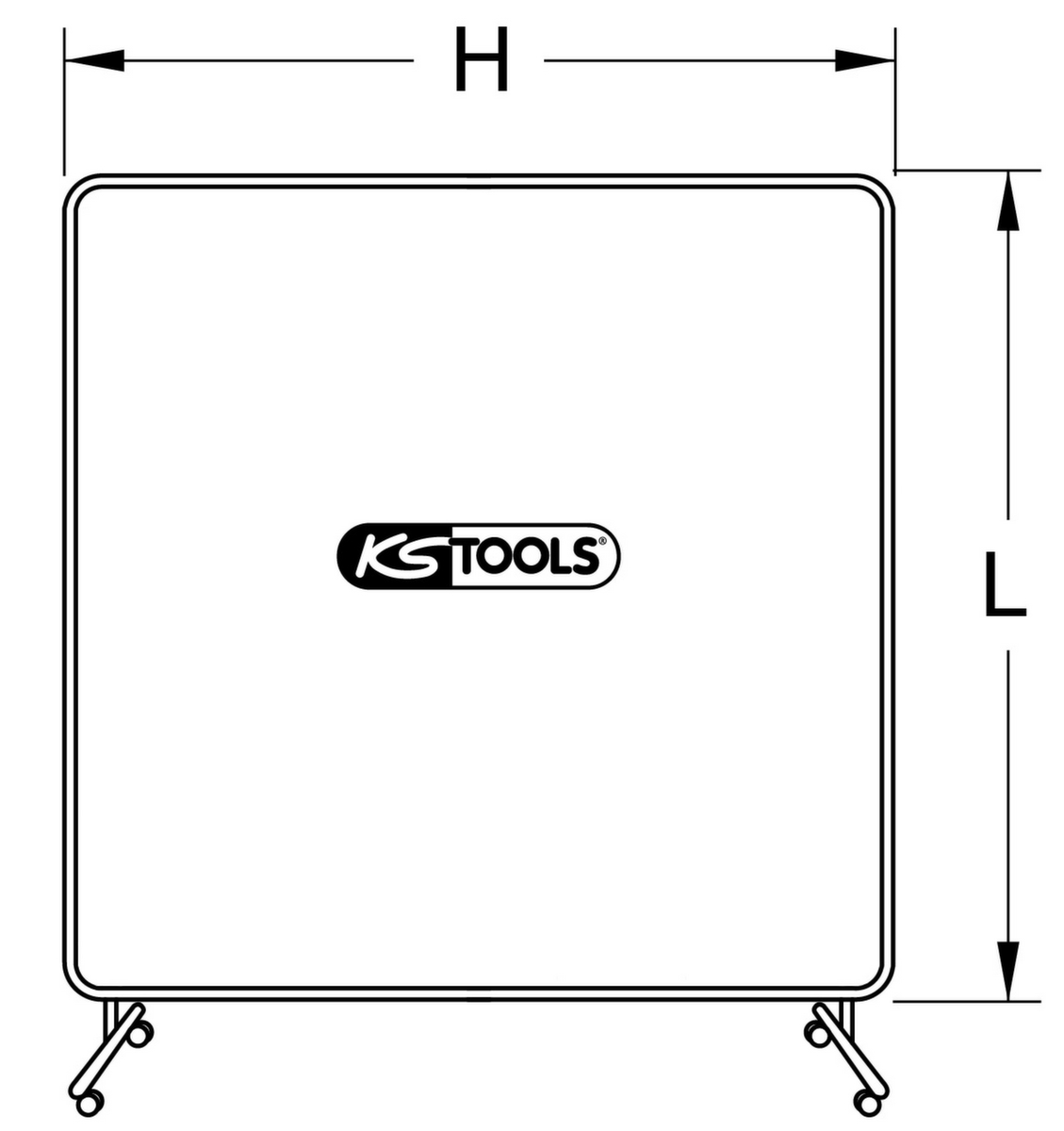 KS Tools Rahmen für Schweißerschutzwand Standard 8 ZOOM
