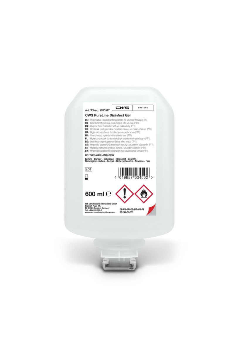 CWS Desinfektionsschaum PureLine Disinfect Foam, 0,6 l Standard 1 ZOOM