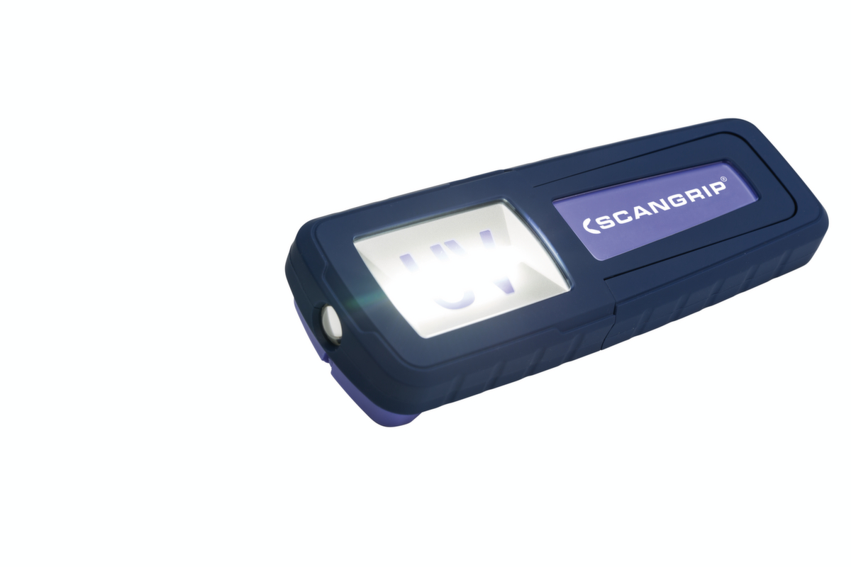 Scangrip Akku-Handleuchte UV-FORM mit ultraviolettem Licht Standard 6 ZOOM