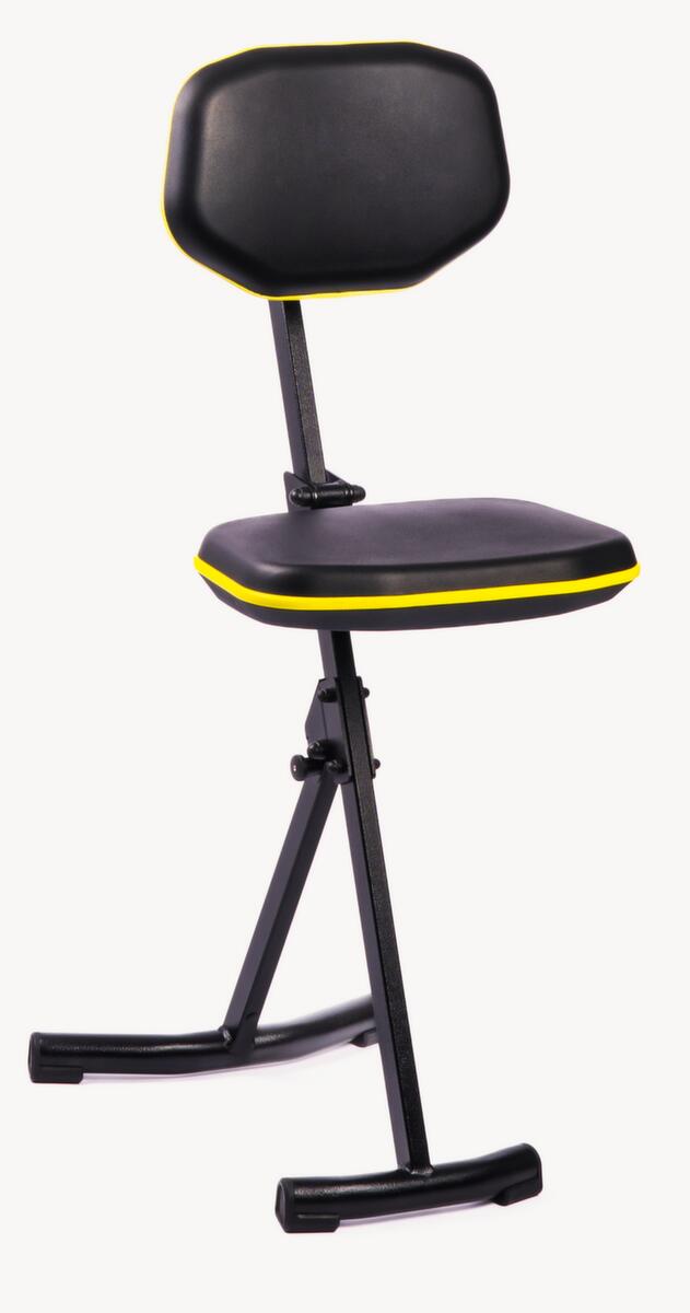 meychair Klappbare Stehhilfe PRO+ mit Rückenlehne, Sitzhöhe 540 - 865 mm Standard 1 ZOOM