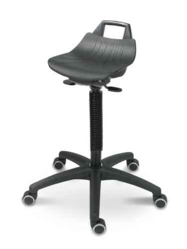 Siège assis-debout à hauteur réglable, hauteur d’assise 520 - 710 mm, piètement noir  L