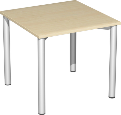 Table polyvalente, largeur x profondeur 800 x 800 mm, panneau érable  L