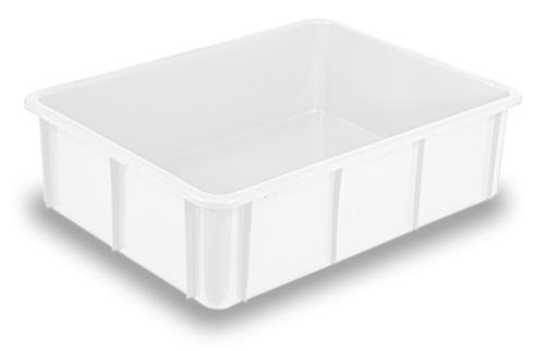 Bac gerbable pour aliments, blanc nature, capacité 80 l  L