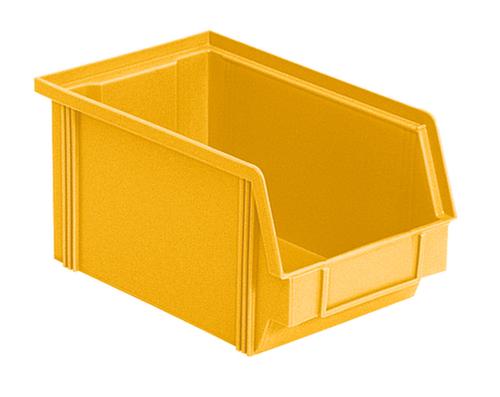Bac à bec empilable Classic avec grande poignée encastrée, jaune, profondeur 230 mm  L