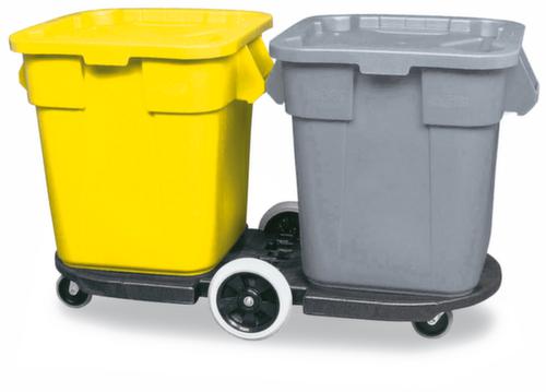 Rubbermaid Châssis tandem pour 2 conteneurs de matériaux recyclables, pour 75 - 208 l bacs  L