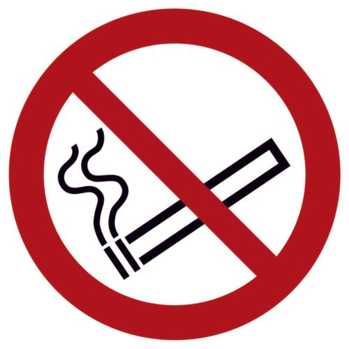 Panneau d'interdiction SafetyMarking® Défense de fumer, étiquette, à longue postluminescence  L
