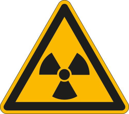Panneau d'avertissement substances radioactives/ionisantes, panneau d'information  L