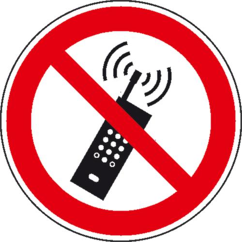 Panneau d'interdiction Téléphone portable interdit, panneau d'information, Standard  L