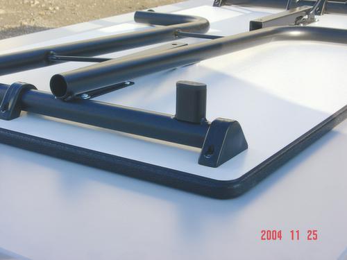Table pliante semi-ronde combinable, Ø 1400 mm, panneau érable  L