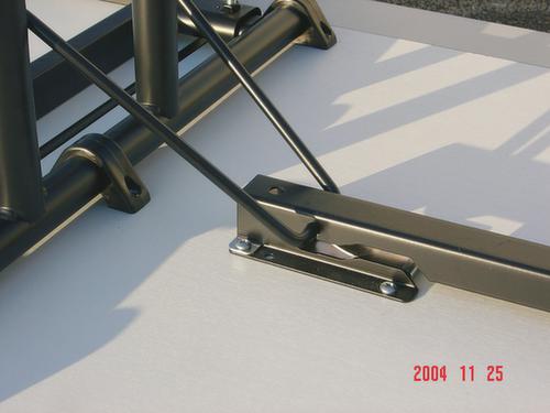 Table pliante à combiner, largeur x profondeur 1400 x 700 mm, panneau cerisier  L