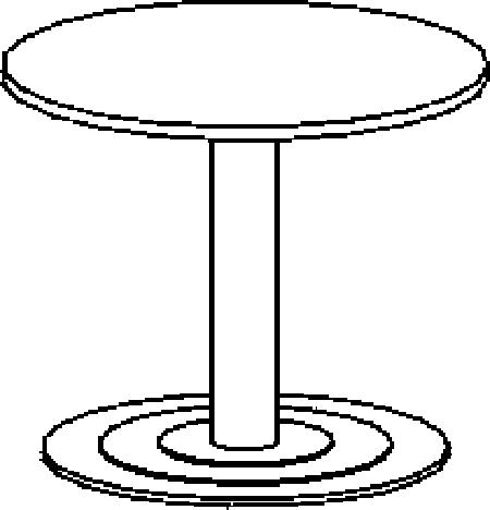 Gera Table de conférence Basis, Ø 900 mm, panneau gris clair  L