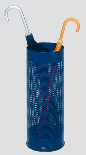 VAR Porte-parapluies avec motif de trous, hauteur x Ø 610 x 270 mm, RAL5010 bleu gentiane  L