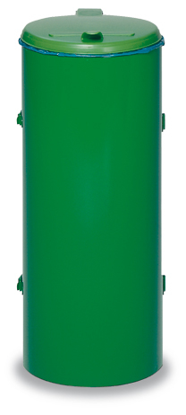 VAR Collecteur de déchets Kompakt Junior mit Einflügeltür, 120 l, RAL6001 vert émeraude  L