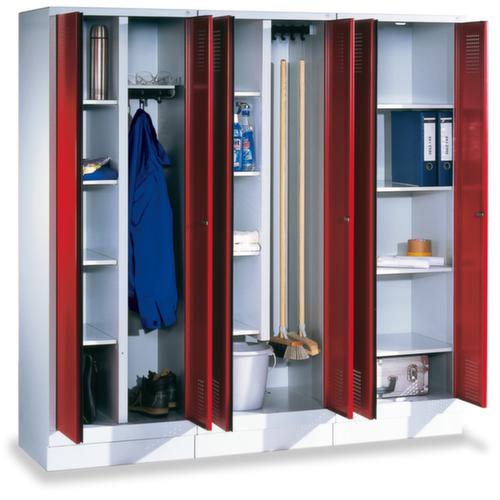C+P Armoire à casiers Evolo avec portes déco, largeur de compartiment 400 mm
