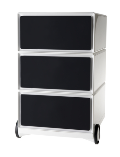 Paperflow Caisson mobile easyBox, 3 tiroir(s), blanc/noir  L