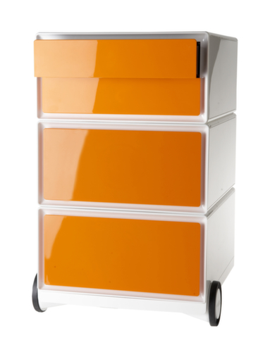 Paperflow Caisson mobile easyBox, 4 tiroir(s), blanc/orange  L