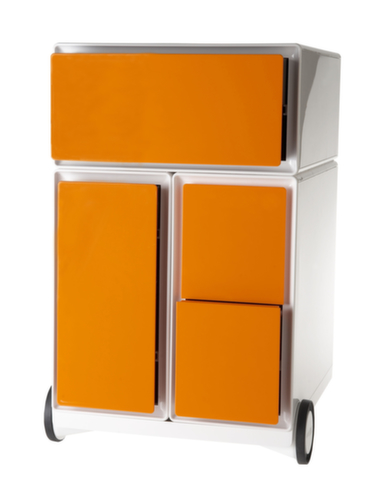 Paperflow Conteneur à roulettes easyBox avec tiroir HR, 3 tiroir(s), blanc/orange  L