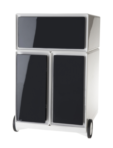 Paperflow Conteneur à roulettes easyBox avec tiroir HR, 1 tiroir(s), blanc/noir  L