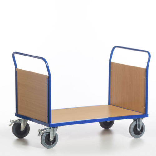 Rollcart Chariot à double ridelle, force 600 kg, plateau longueur x largeur 1000 x 700 mm  L