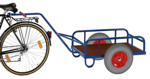 Rollcart Remorque à bicyclette avec garde-corps, force 0,2 t, plateau longueur x largeur 790 x 435 mm  L