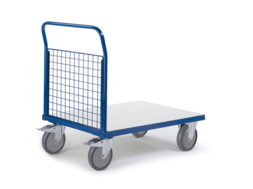 Rollcart Chariot de façade à grille ESD, force 500 kg, plateau longueur x largeur 1000 x 700 mm  L