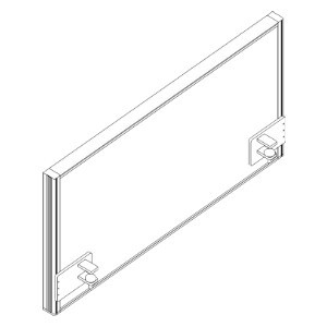 Cloison de table insonorisante RQ60 Screen / S41, hauteur x largeur 480 x 900 mm  L