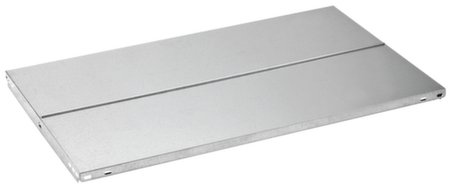 hofe Porte-documents sans vis Zone de fixation pour une utilisation des deux côtés, 5 tablettes, RAL9006 aluminium blanc  L