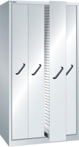 LISTA Armoire avec extensions verticales avec plaques perforées, 4 extensions, RAL7035 gris clair/RAL7035 gris clair  L