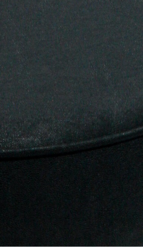 Tabouret pivotant hauteur réglable avec assise en similicuir, assise noir, roulettes  L