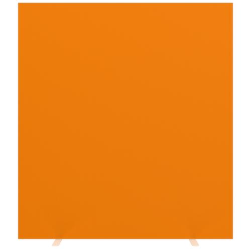 Paperflow Cloison avec revêtement en tissu sur deux côtés, hauteur x largeur 1740 x 1600 mm, paroi orange  L
