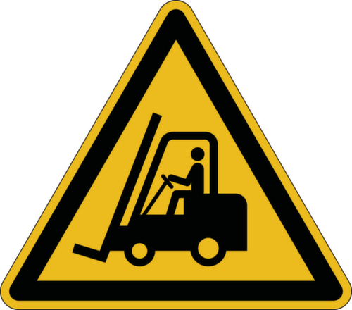 Durable Panneau d'avertissement véhicules de manutention, autocollant pour sol  L