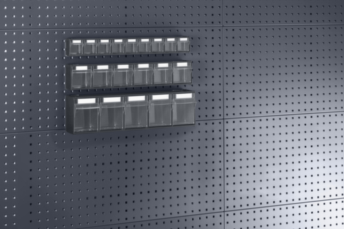 bott bloc à tiroirs transparents pour plaque de rangement perforée  L