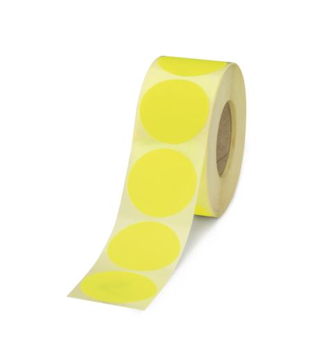 points de marquage à adhérence permanente de couleur fluorescente, jaune  L