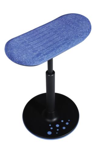Topstar Siège assis-debout Sitness H2 avec assise skateboard, hauteur d’assise 570 - 770 mm, assise bleu  L