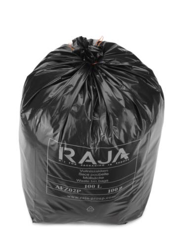 Raja Sac poubelle pour déchets lourds, 100 l, noir  L