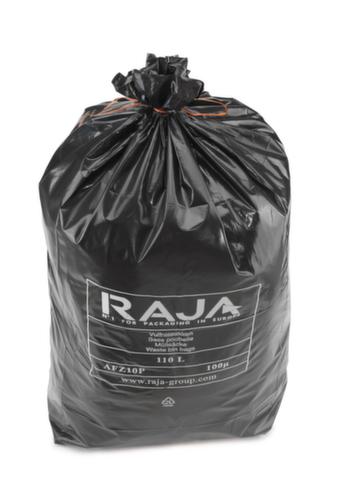 Raja Sac poubelle pour déchets lourds, 110 l, noir  L