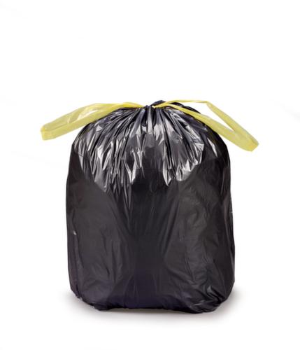 Raja Sac poubelle avec ruban de fermeture, 60 l, noir  L