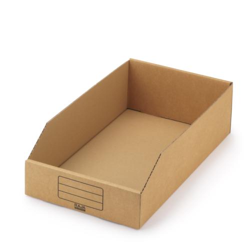 Raja bac compartimentable en carton, profondeur 423 mm, marron  L
